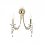 Настенный светильник Odeon Light CLASSIC ODL24 537 5063/2W E14 2*40W CAPEL Прозрачный от ImperiumLoft