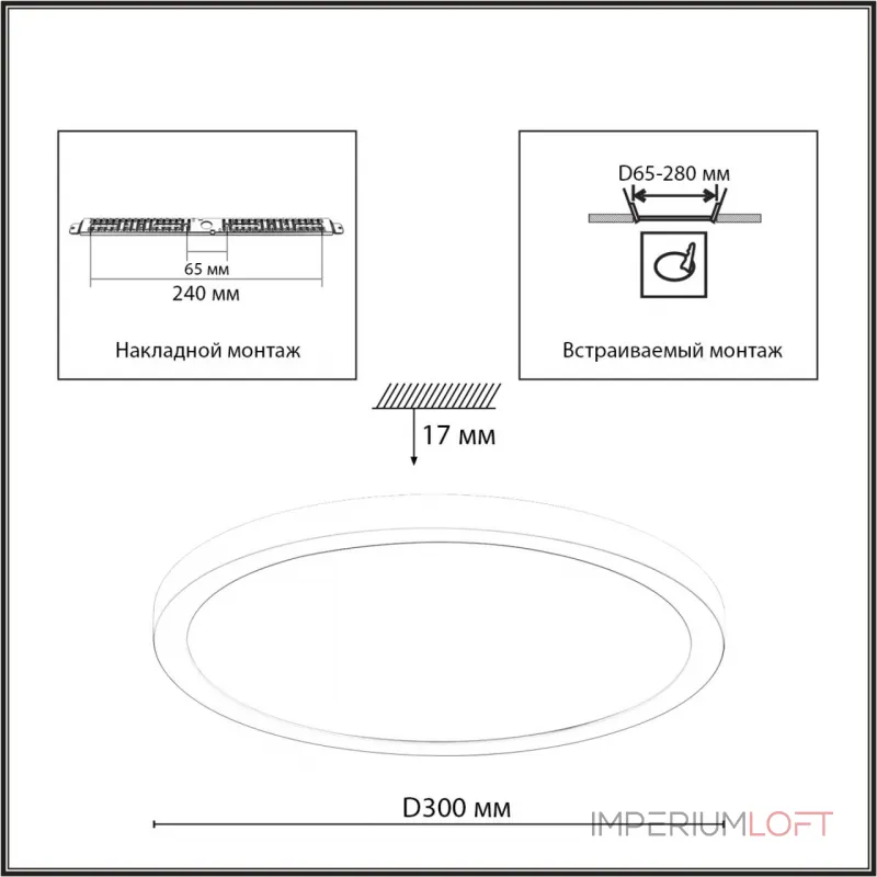 Светильник потолочный Сонекс Mitra led 7788/24L от ImperiumLoft