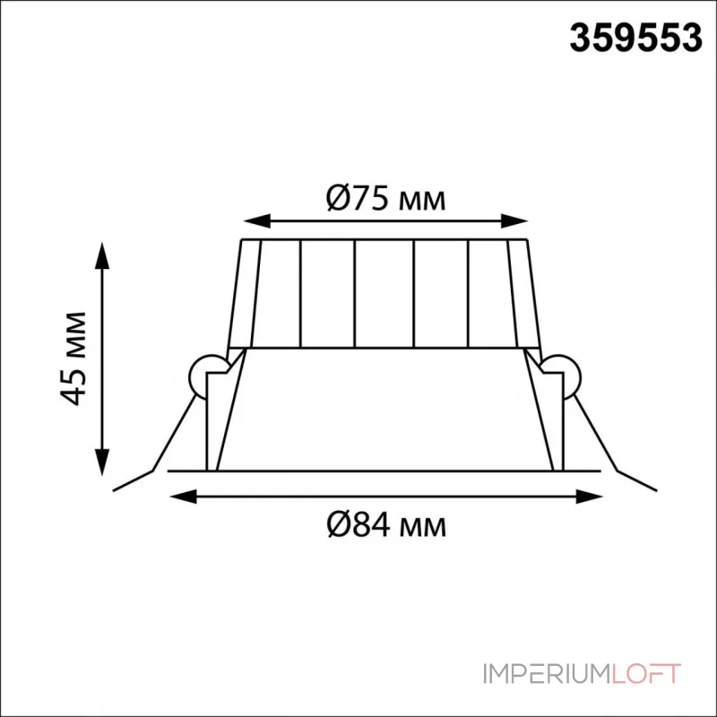 Встраиваемый светодиодный светильник с переключателем цветовой температуры Novotech Wir 359553 от ImperiumLoft Встраиваемый светодиодный светильник с переключателем цветовой температуры Novotech Wir 359553 от ImperiumLoft