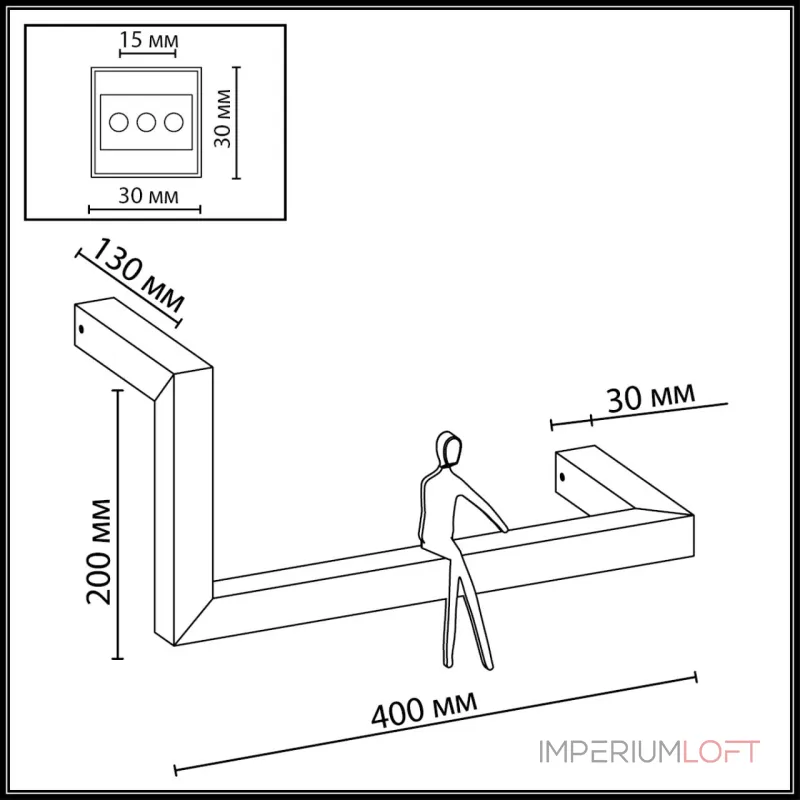 Настенный светильник Odeon Light Grafic 7153/10WL от ImperiumLoft Настенный светильник Odeon Light Grafic 7153/10WL от ImperiumLoft