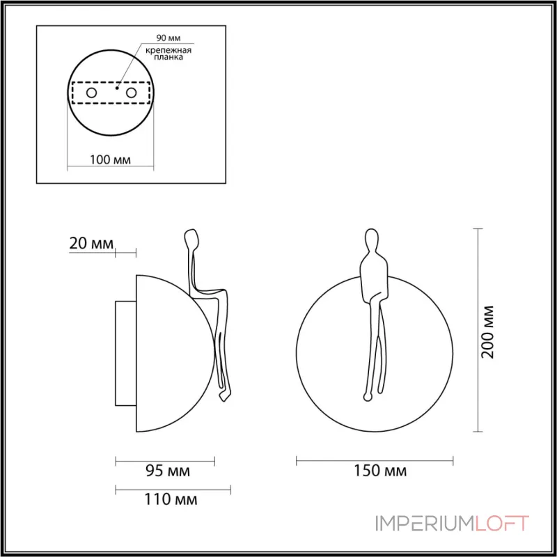 Настенный светильник Odeon light 7011/5WLU от ImperiumLoft Настенный светильник Odeon light 7011/5WLU от ImperiumLoft