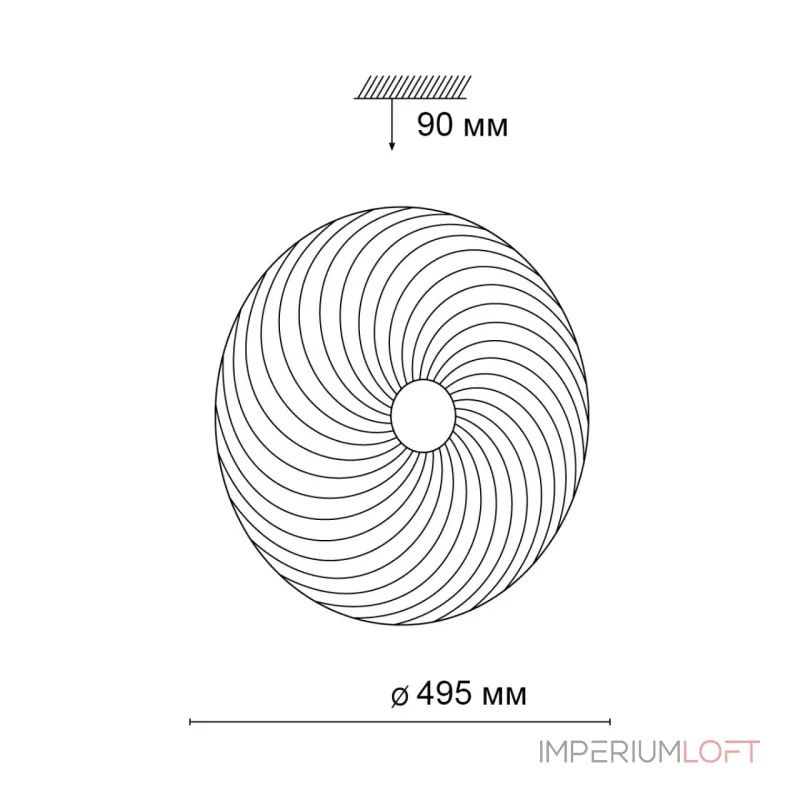 Настенно-потолочный светильник Сонекс Pale 3060/EL от ImperiumLoft
