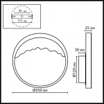 Настенный светильник Odeon light Ecodesign 7068/9WL от ImperiumLoft