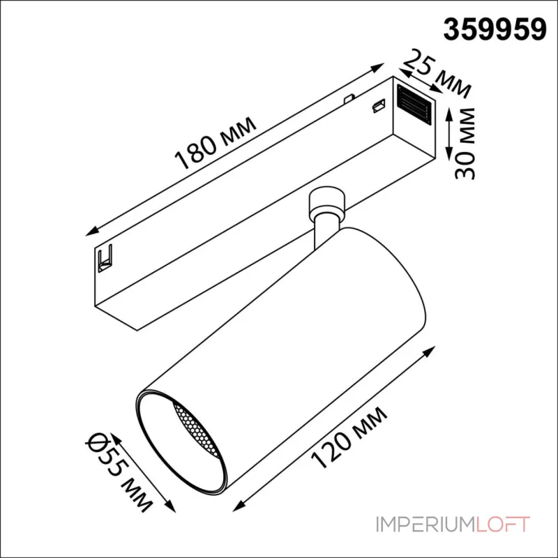 Трековый светодиодный светильник диммир. со сменой цв.температуры пульт ДУ/Tuya Smart Life Novotech Vector 359959 от ImperiumLoft Трековый светодиодный светильник диммир. со сменой цв.температуры пульт ДУ/Tuya Smart Life Novotech Vector 359959 от ImperiumLoft