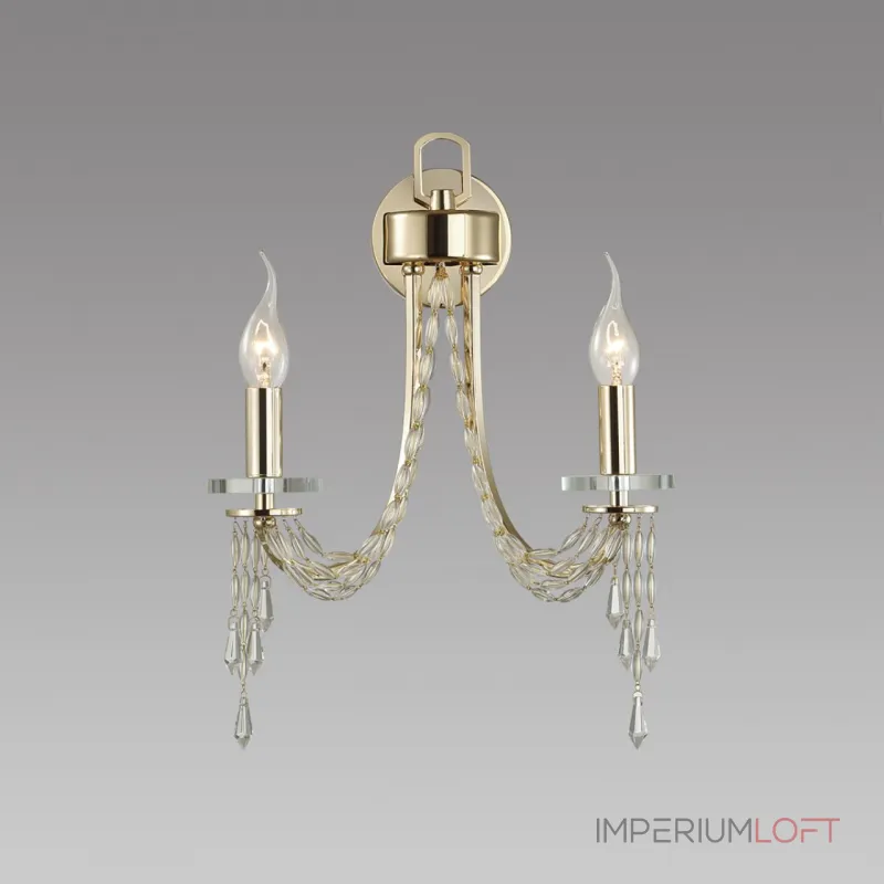 Настенный светильник Odeon Light CLASSIC ODL24 537 5063/2W E14 2*40W CAPEL Прозрачный от ImperiumLoft Настенный светильник Odeon Light CLASSIC ODL24 537 5063/2W E14 2*40W CAPEL Прозрачный от ImperiumLoft