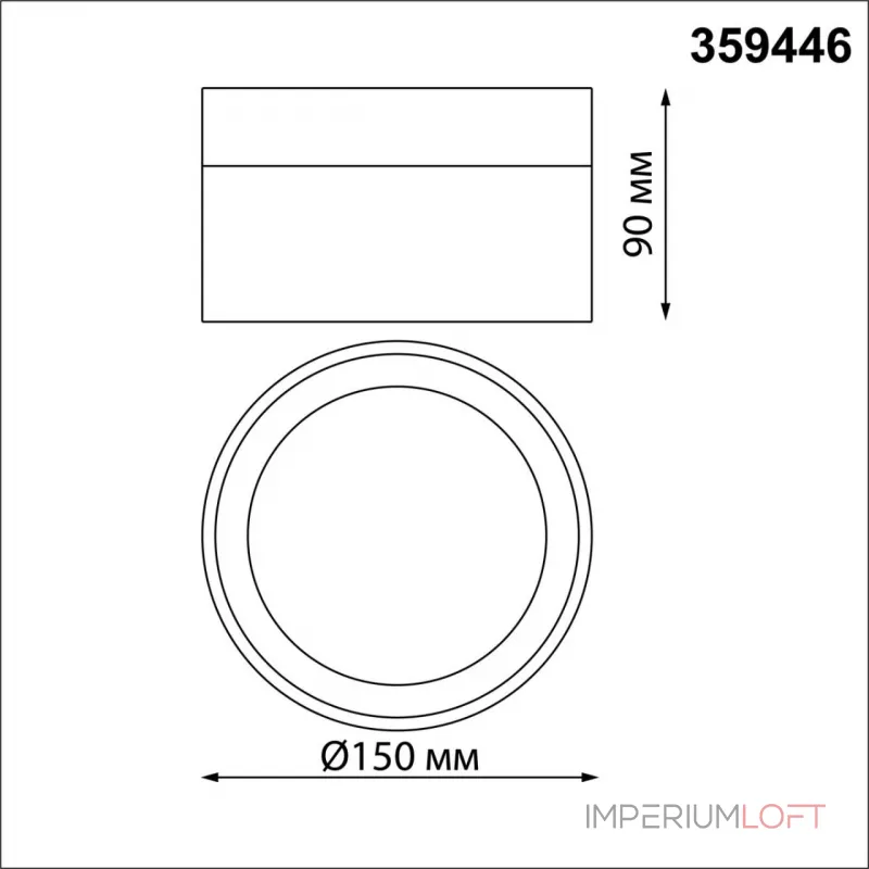 Светильник накладной светодиодный Novotech Over 6674/15L от ImperiumLoft
