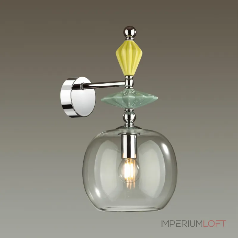 Бра E14 1*40W 4893/1WB BIZET 4893/1WB CLASSIC ODL_EX22 107 Хром от ImperiumLoft
