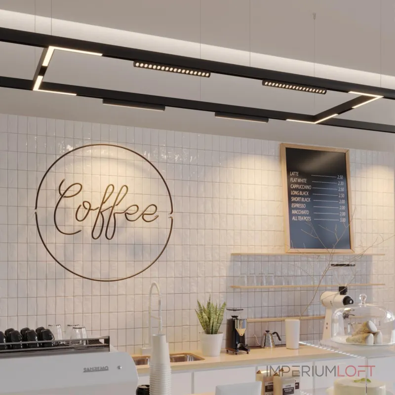 Трековый светодиодный светильник с переключателем цветовой темперетуры Novotech Vector 359950 от ImperiumLoft