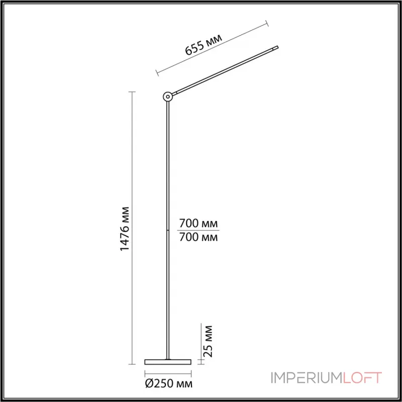 Напольный светильник Odeon Light Hightech 8095/1W от ImperiumLoft
