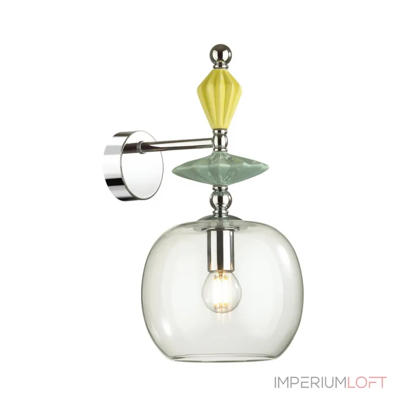 Бра E14 1*40W 4893/1WB BIZET 4893/1WB CLASSIC ODL_EX22 107 Хром от ImperiumLoft