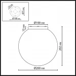 Потолочный светильник Odeon light Midcent 7109/1CA от ImperiumLoft