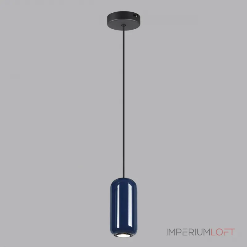 Подвесной светильник Odeon Light PENDANT ODL24 311 5053/1E GU10 LED 4W OVALI Синий