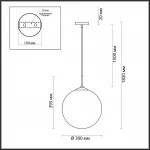 Подвесной светильник Lumion SUSPENTIONI LN23 6509/1A E27 1*60W 220V SUMMER Прозрачный