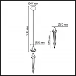 Уличный светильник Odeon Light Nature 7122/4GLB от ImperiumLoft