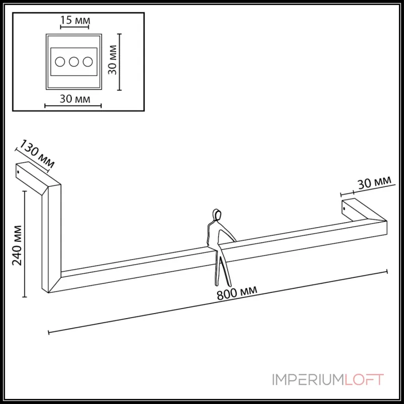 Настенный светильник Odeon Light Grafic 7153/14WL от ImperiumLoft Настенный светильник Odeon Light Grafic 7153/14WL от ImperiumLoft