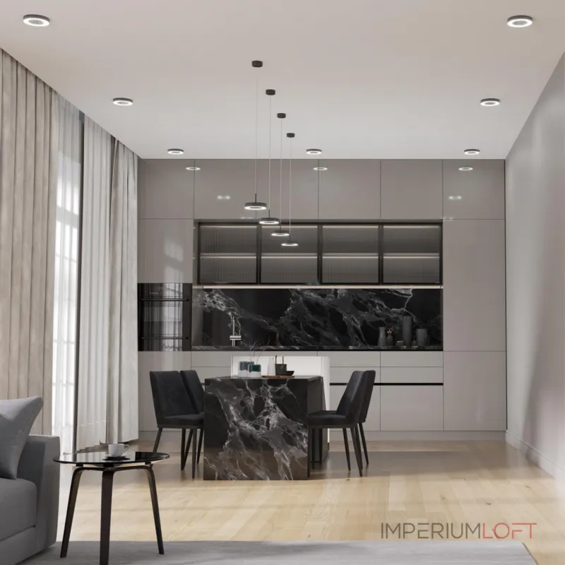 Подвесной светильник Novotech OVER NT23 193 359281 IP20 LED 18W 85-265V 1350Лм 3000К MIRROR Чёрный