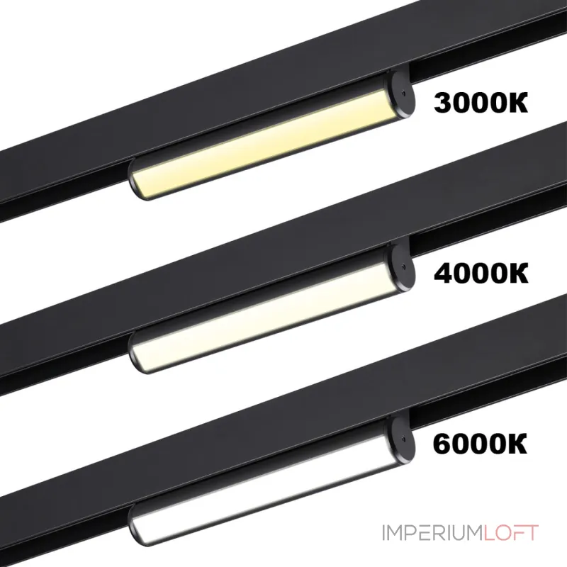 Трековый светодиодный светильник с переключателем цветовой темперетуры Novotech Vector 359950 от ImperiumLoft