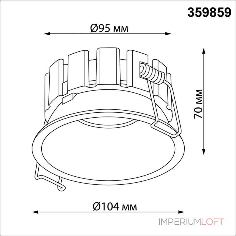 Светильник встраиваемый светодиодный Novotech Wir 359859 от ImperiumLoft Светильник встраиваемый светодиодный Novotech Wir 359859 от ImperiumLoft