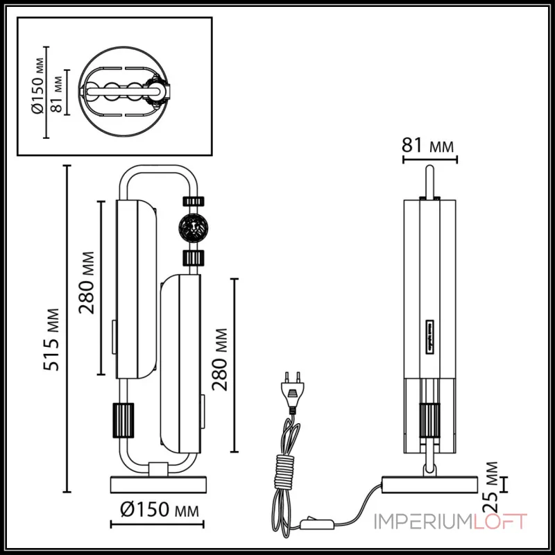 Настольная лампа Odeon Light Lion 5467/10TL от ImperiumLoft Настольная лампа Odeon Light Lion 5467/10TL от ImperiumLoft