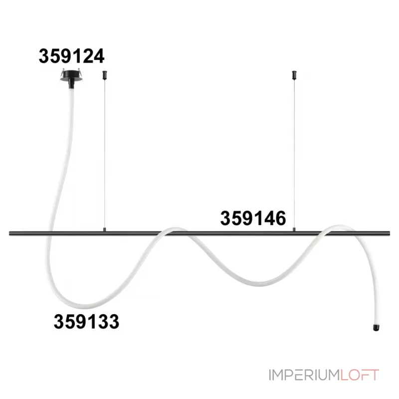 База - подвес для светильников 359128-359133 RAMO Novotech KONST NT23 189 359146 IP20 RAMO от ImperiumLoft