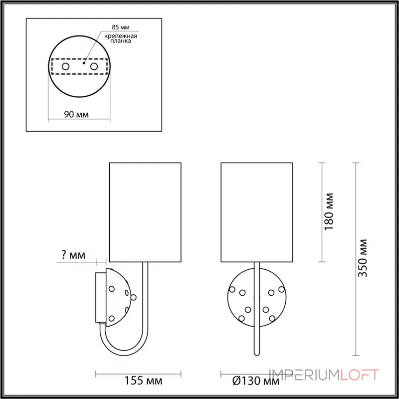 Настенный светильник Odeon Light MODERN ODL_EX24 43 5424/1W E14 1*40W POLLEN Белый от ImperiumLoft Настенный светильник Odeon Light MODERN ODL_EX24 43 5424/1W E14 1*40W POLLEN Белый от ImperiumLoft
