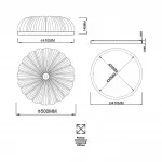 Потолочный светильник Сонекс Piko led 60вт ø500 8142/1T от ImperiumLoft