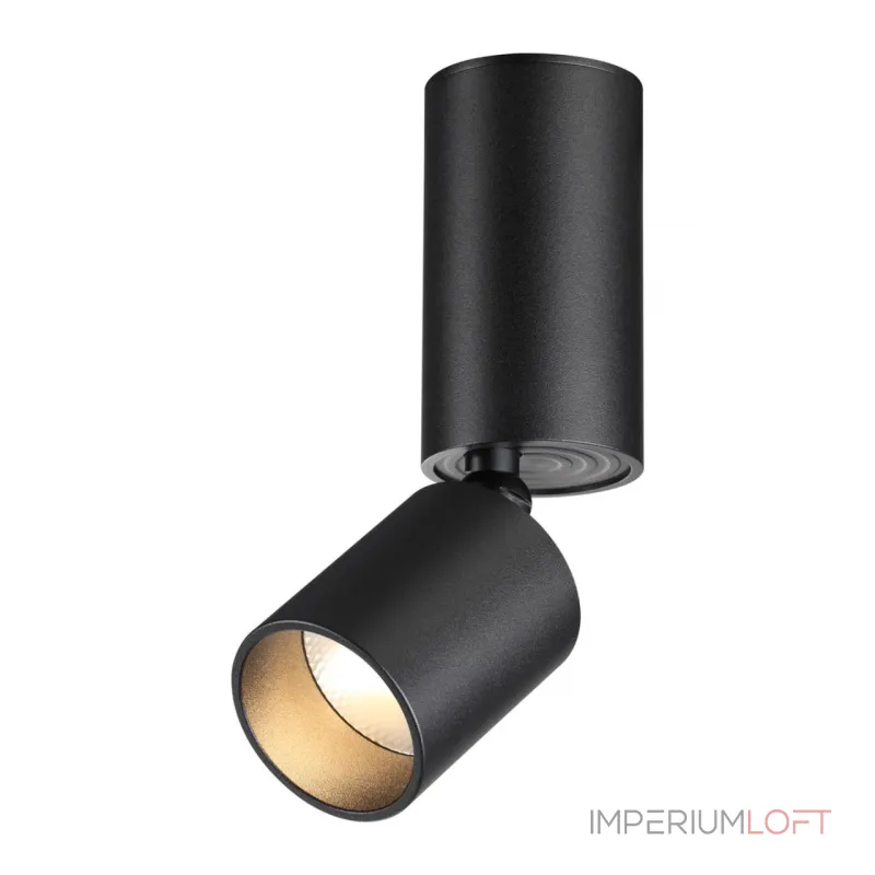 Светильник накладной светодиодный IP20 LED 10W 85-265V 3000K 1100Лм TUBO 359317 OVER NT24 000 Черный от ImperiumLoft