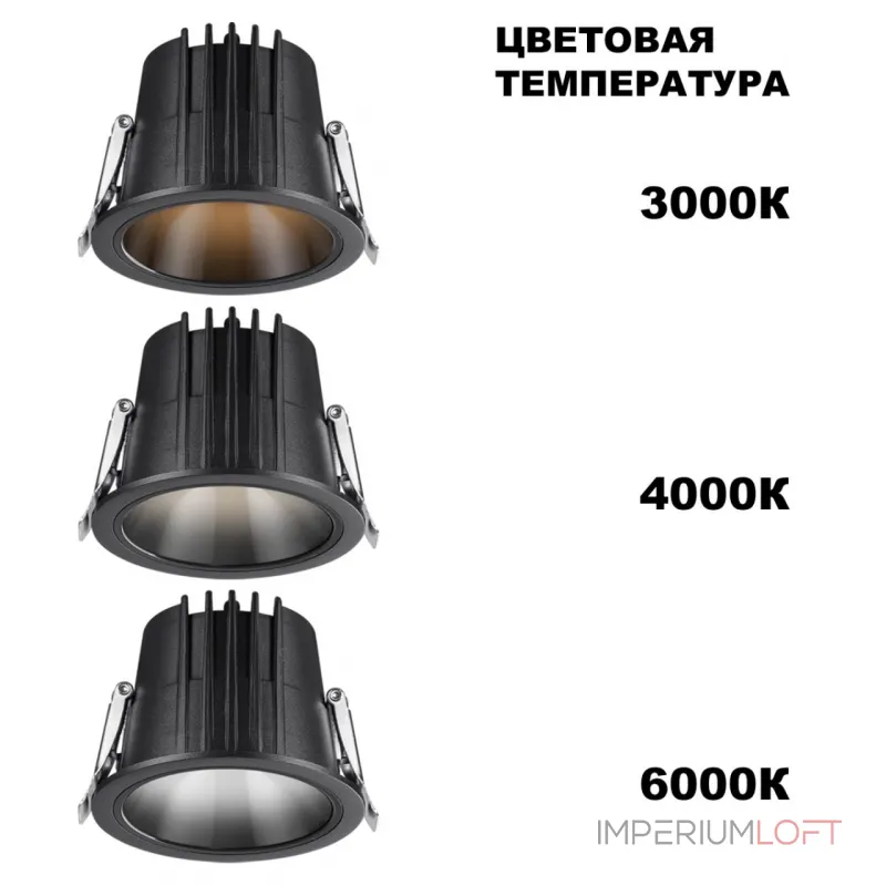 Встраиваемый светодиодный светильник Novotech Spot 6655/15WL от ImperiumLoft