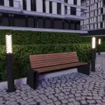 Светильник ландшафтный Novotech STREET NT24 000 359282 IP65 LED 4000K 24W 185-265V NETZ Чёрный от ImperiumLoft