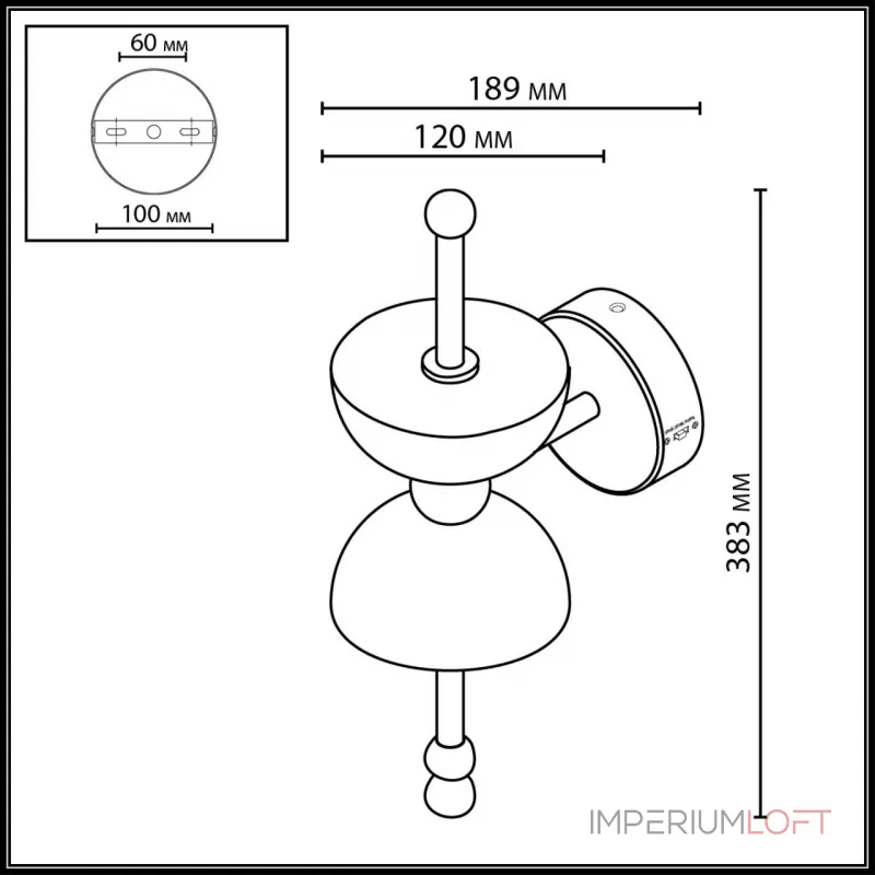 Настенный светильник Odeon light L-vision 6685/7WL от ImperiumLoft Настенный светильник Odeon light L-vision 6685/7WL от ImperiumLoft