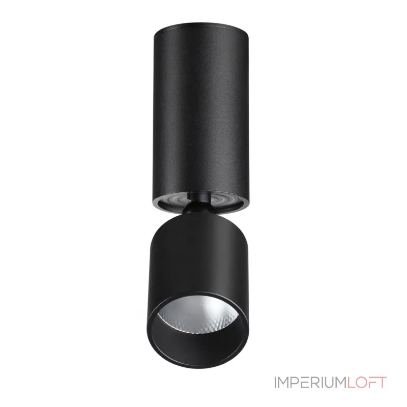 Светильник накладной светодиодный IP20 LED 10W 85-265V 3000K 1100Лм TUBO 359317 OVER NT24 000 Черный от ImperiumLoft