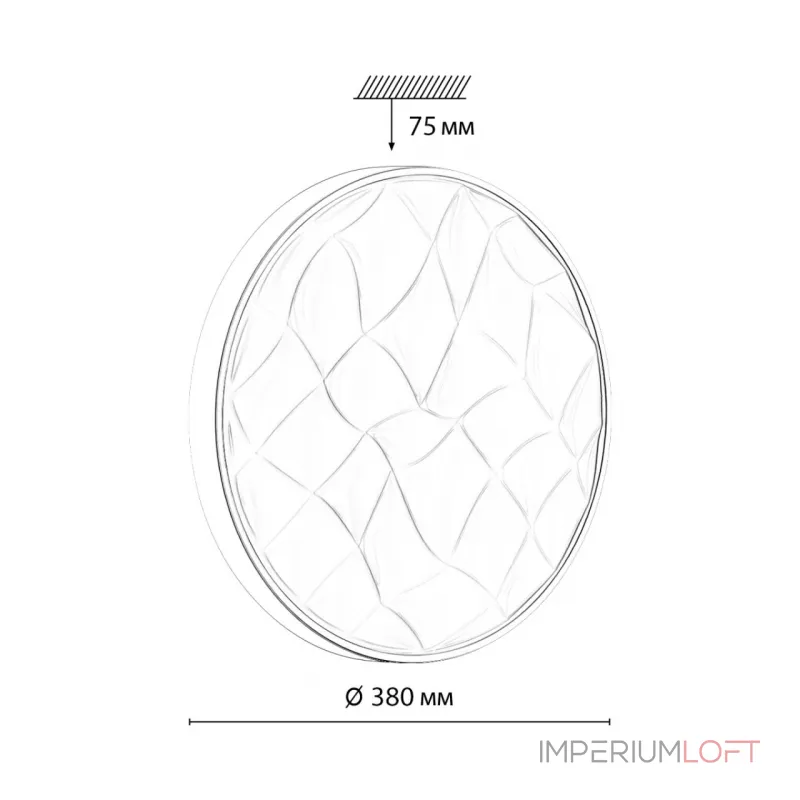 Настенно-потолочный светильник Сонекс Pale 48вт ø380 8108/7C от ImperiumLoft Настенно-потолочный светильник Сонекс Pale 48вт ø380 8108/7C от ImperiumLoft
