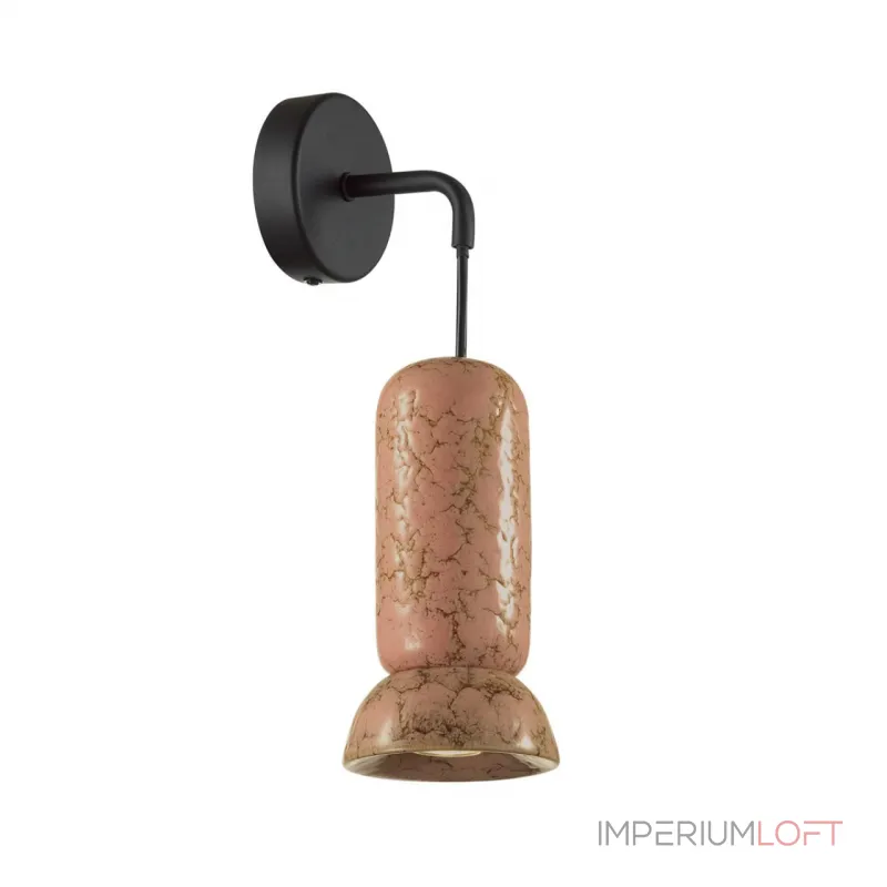 Настенный светильник Odeon Light PENDANT ODL24 315 5054/1WC GU10 LED 4W KERAMA Розовый от ImperiumLoft