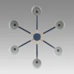 Потолочная люстра Lumion Moderni 8098/6C