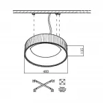 Потолочный светильник Сонекс Avra led 56вт ø460 8133/1Т от ImperiumLoft