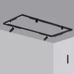 Шинопровод накладной/подвесной в комплекте заглушки 2шт крышка и соединительная планка 1шт Novotech Vector 135299 от ImperiumLoft