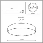Потолочный светильник Сонекс Mitra led 70вт ø600 8235/12C от ImperiumLoft