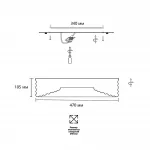Потолочный светильник Сонекс Avra led 40вт ø470 8123/1Т от ImperiumLoft