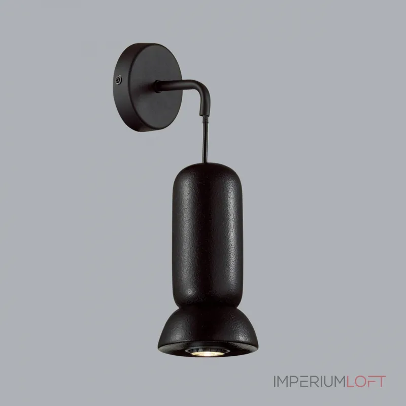 Настенный светильник Odeon Light PENDANT ODL24 315 5054/1WD GU10 LED 4W KERAMA Чёрный от ImperiumLoft