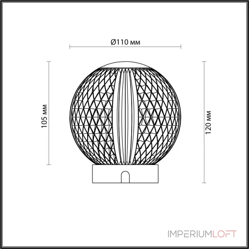 Настольные Odeon Light L-VISION ODL24 459 5008/2TL LED 2W 4000K 180лм CRYSTAL Прозрачный от ImperiumLoft