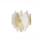 Настенный светильник Odeon Light HALL ODL24 507 5052/3W E14 3*40W LACE Белый, Прозрачный, Золотой от ImperiumLoft