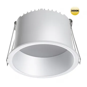 Светильник встраиваемый светодиодный Novotech SPOT NT23 282 359236 IP20 LED 12W 220V 840Лм 3000К TRAN Белый Светильник встраиваемый светодиодный Novotech SPOT NT23 282 359236 IP20 LED 12W 220V 840Лм 3000К TRAN Белый