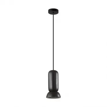 Подвесной светильник Odeon Light PENDANT ODL24 315 5054/1D GU10 LED 4W KERAMA Чёрный Подвесной светильник Odeon Light PENDANT ODL24 315 5054/1D GU10 LED 4W KERAMA Чёрный