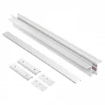 Трековая низковольтная система FLUM Novotech SHINO NT23 060 135229 для встраиваемого монтажа в ГКЛ (заглушки 2шт, прямые соединители 2шт, крышка из пластика) IP20 48V FLUM от ImperiumLoft