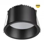 Светильник встраиваемый светодиодный Novotech SPOT NT23 282 359237 IP20 LED 12W 220V 840Лм 3000К TRAN Чёрный от ImperiumLoft