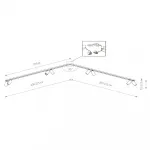 Накладной светильник спот Nowodvorski Mono Corner 2x200 White 7753 от ImperiumLoft
