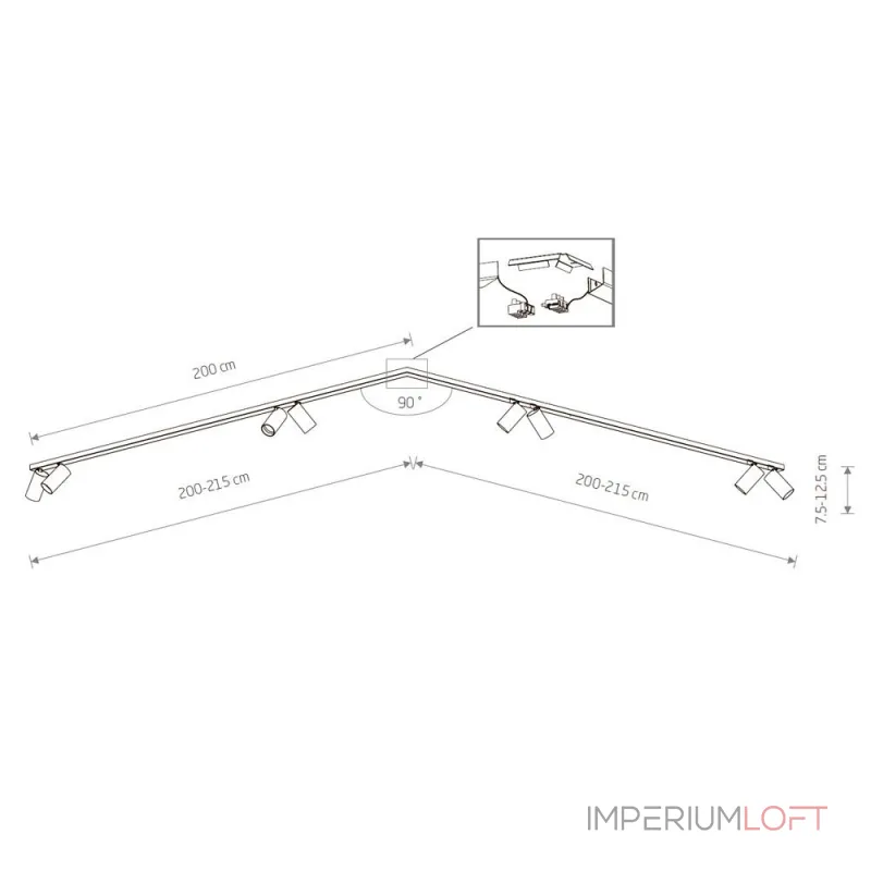 Накладной светильник спот Nowodvorski Mono Corner 2x200 White 7753 от ImperiumLoft Накладной светильник спот Nowodvorski Mono Corner 2x200 White 7753 от ImperiumLoft