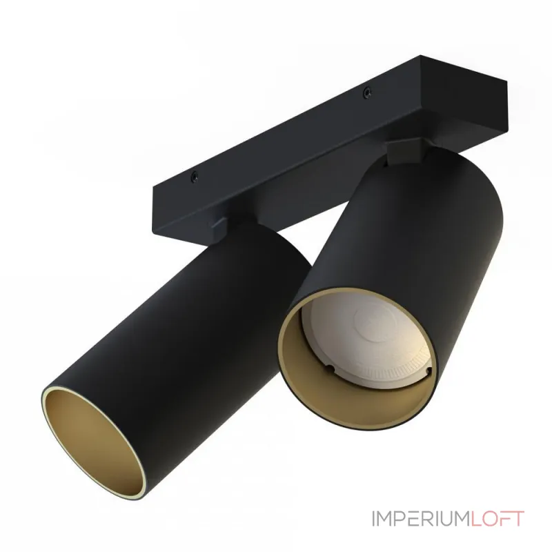 Накладной светильник спот Nowodvorski Mono Black/Gold 7766 от ImperiumLoft