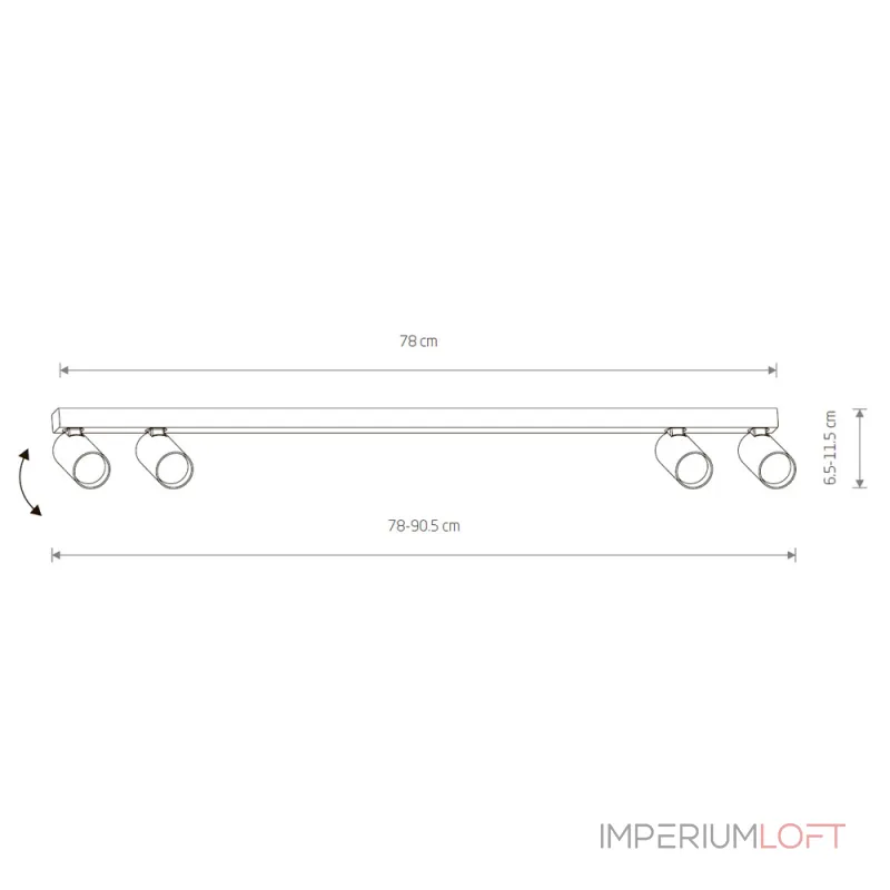 Накладной светильник спот Nowodvorski Fourty Surface IV 11467 от ImperiumLoft