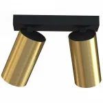 Накладной светильник спот Nowodvorski Mono Black/Brass 7782 от ImperiumLoft